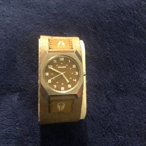 Nixon Be Prepared The Scout" (brown) 100m 3-hand Japanese Quartz used